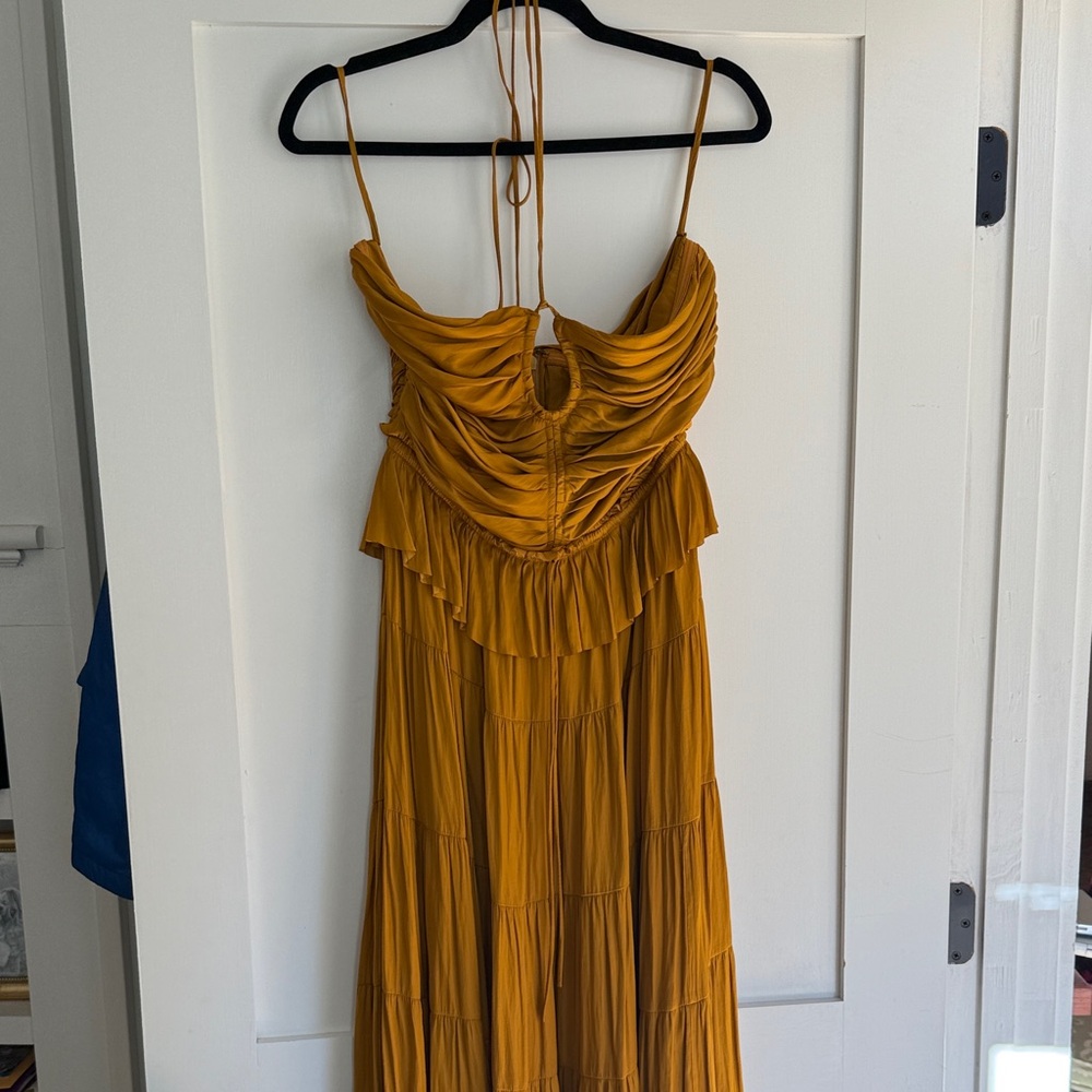 Ulla Johnson Evanthe Dress in Goldenrod